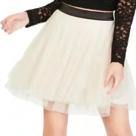 Y2K Women’s Soft Girl Feminine Balletcore Fairy Tulle Whimsical Mini Skirt 11 12 - Picture 2 of 8